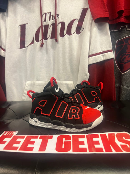 Kids Nike Air Uptempo Red Toe Size 10c