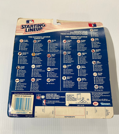 1988 starting Lineup Minnesota twins Kirby puckett