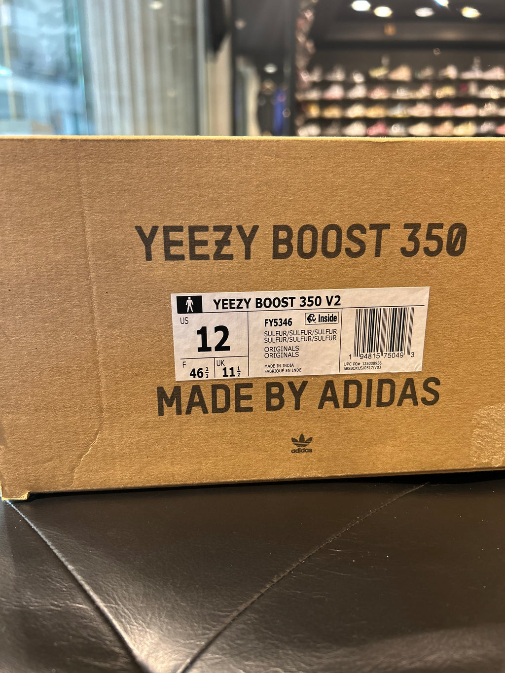 Adidas Yeezy Boost 350 Sulfur size 12