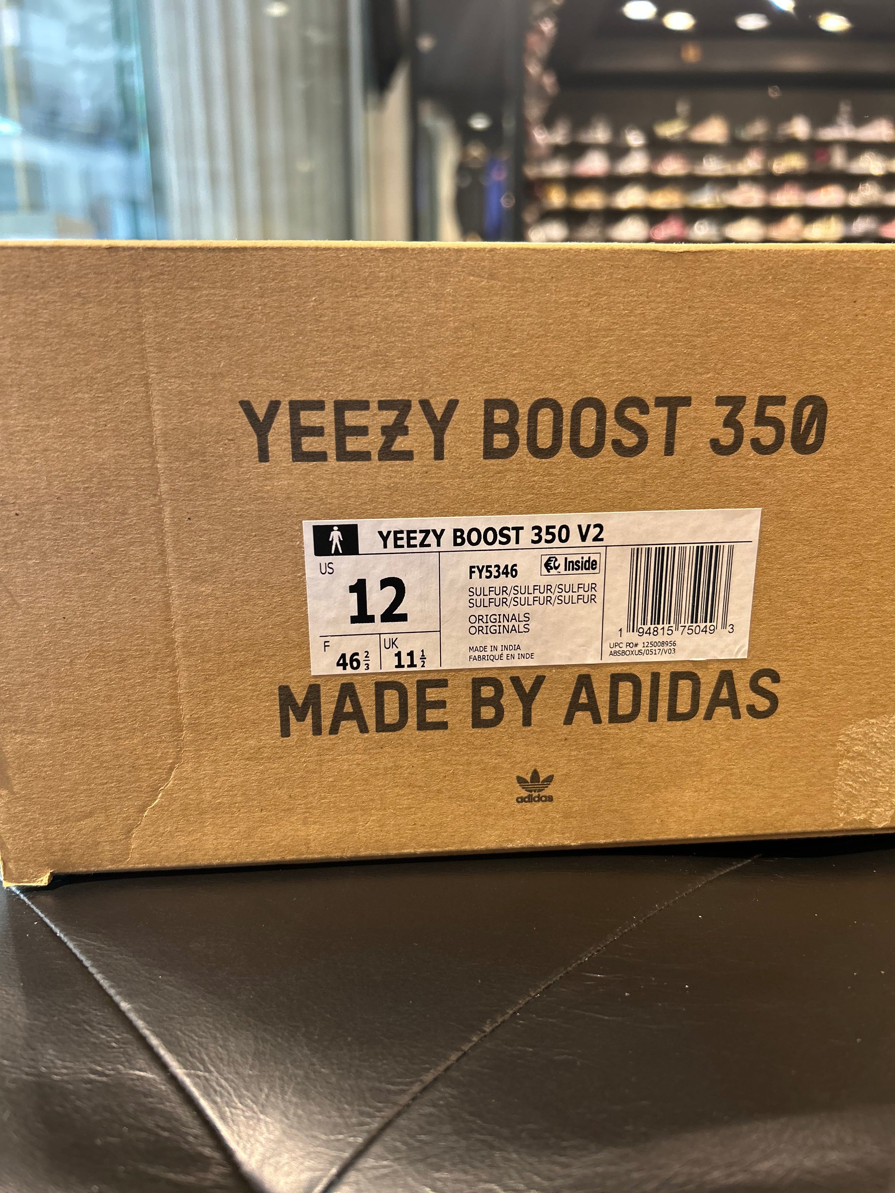 Adidas Yeezy Boost 350 Sulfur size 12