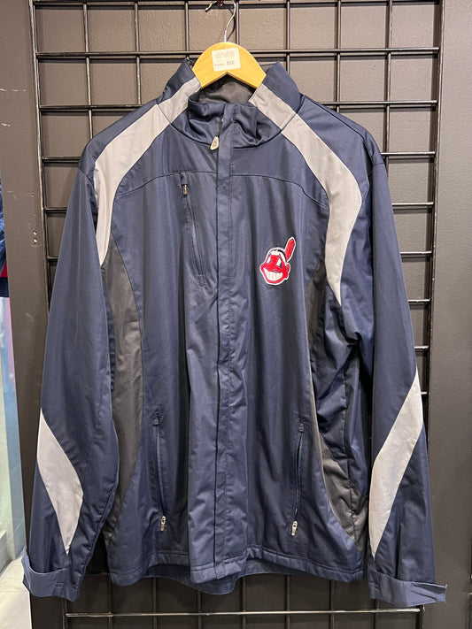 Men’s Antigua Cleveland Indians Windbreaker Jacket Size L
