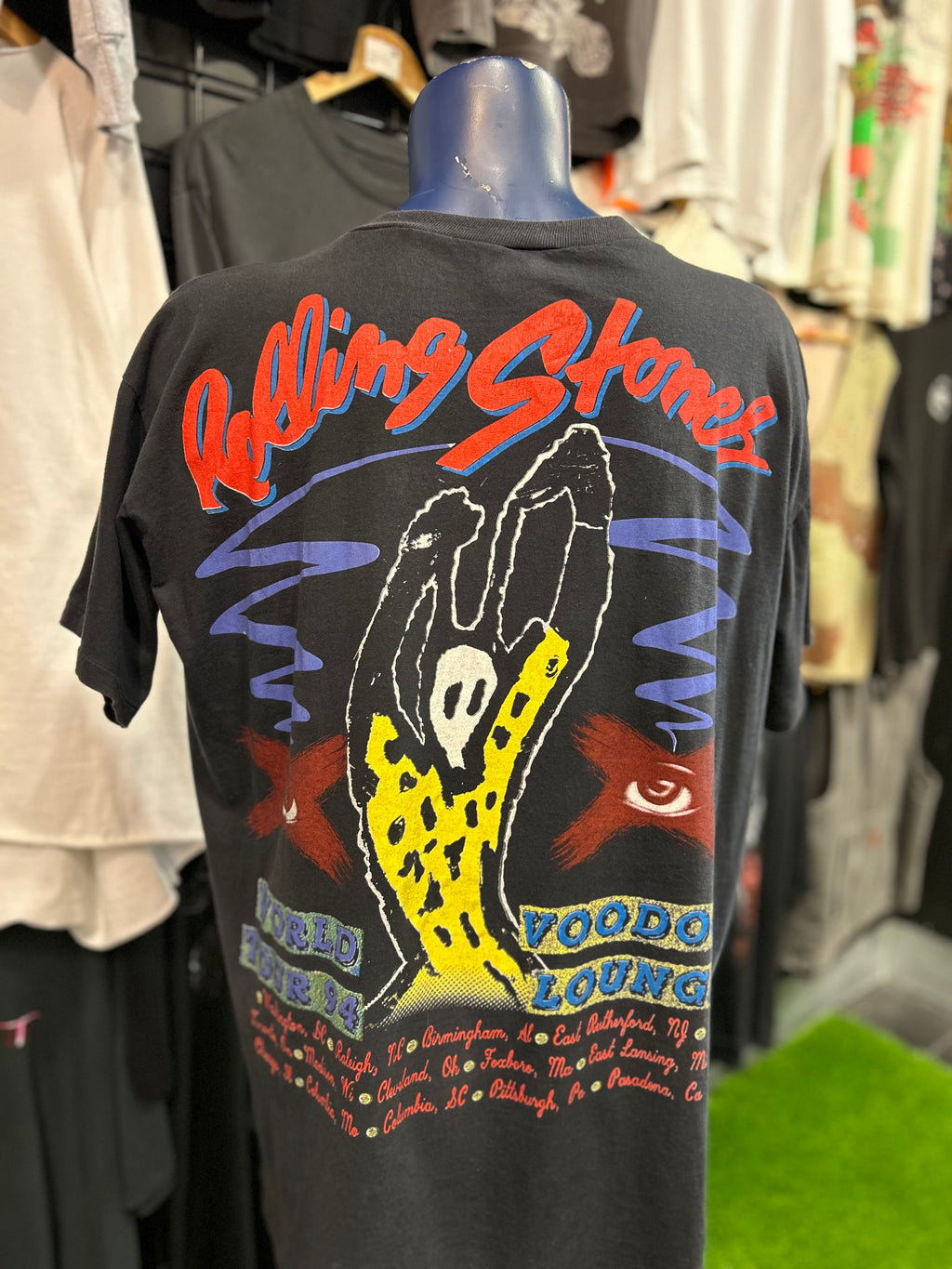 Men's Vintage 1994 Rolling Stones Voodoo Lounge Tour Tee