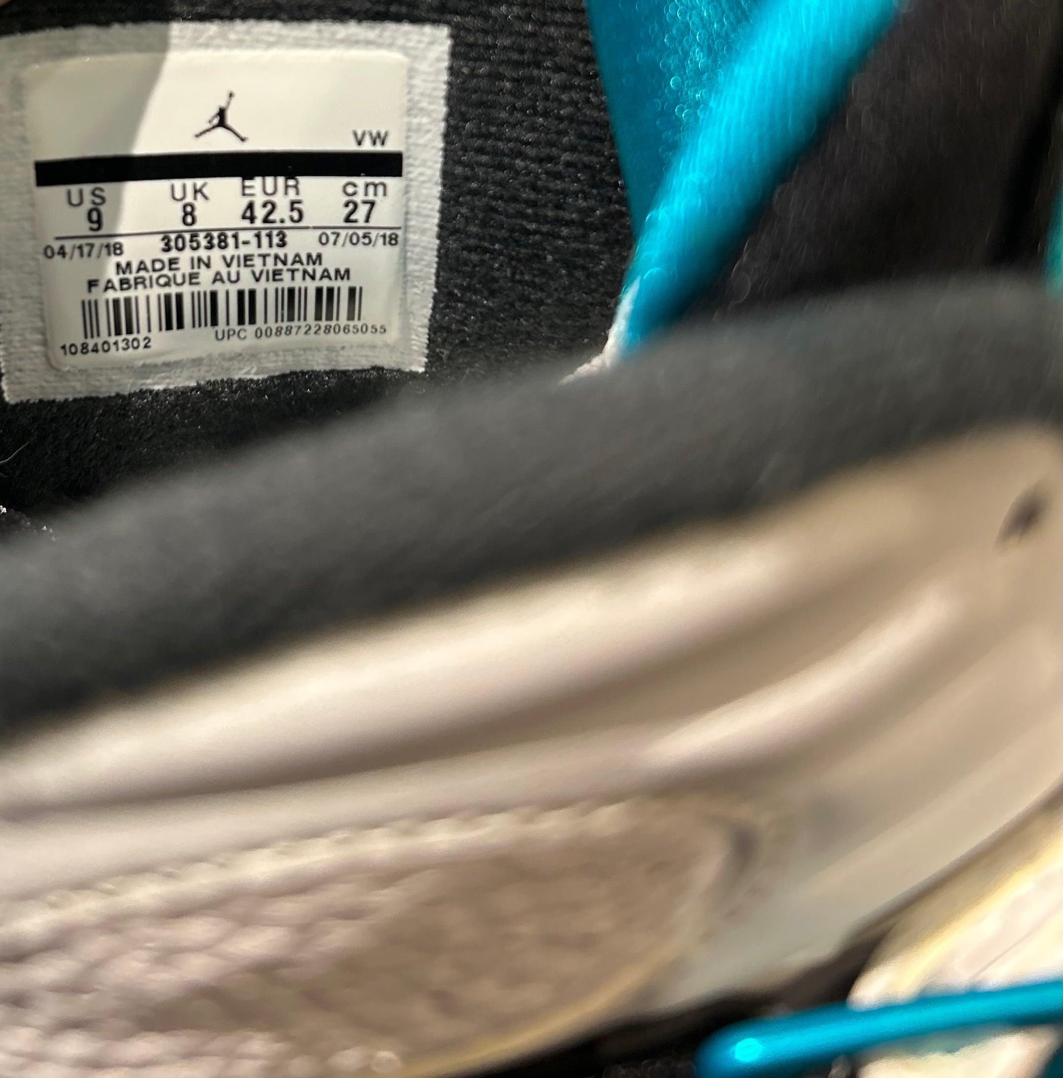 Air Jordan 8 South Beach Size 9 Men’s