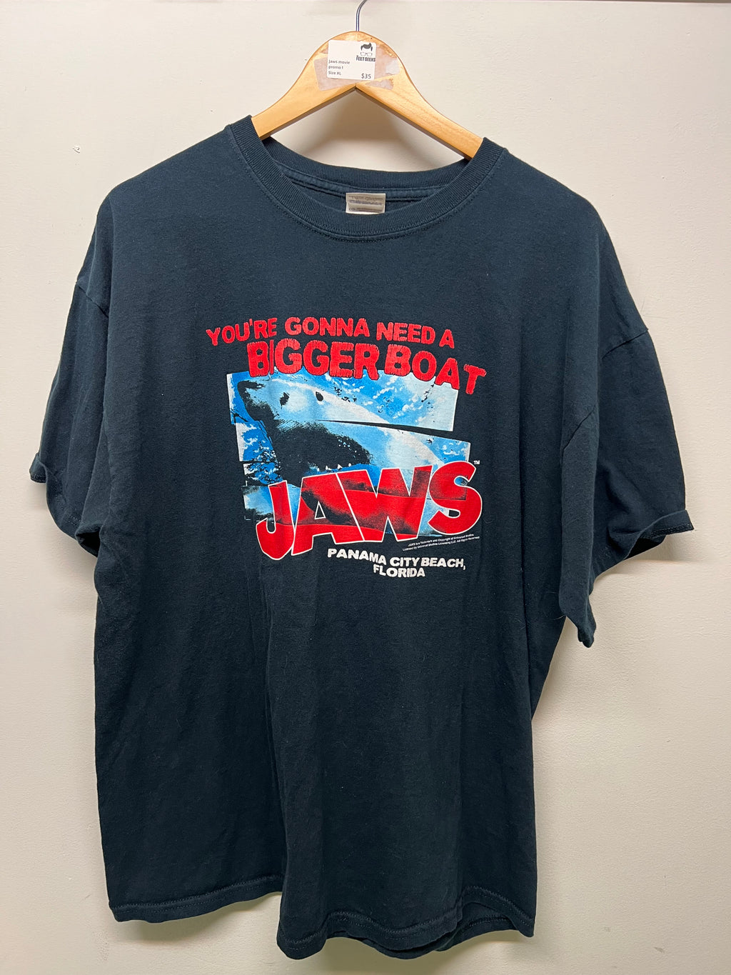 Men’s Jaws Movie Promo Tee Size XL