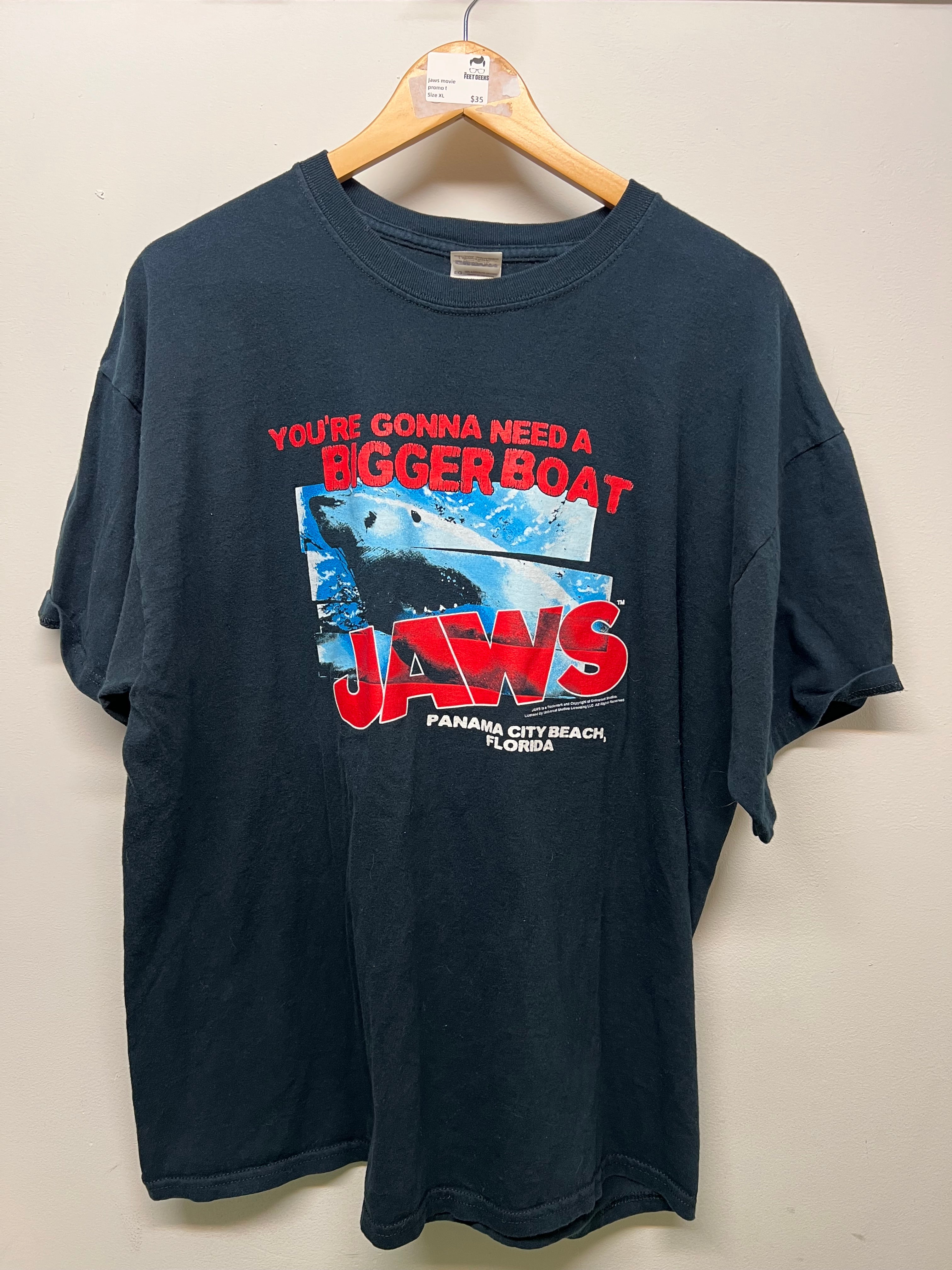 Men’s Jaws Movie Promo Tee Size XL