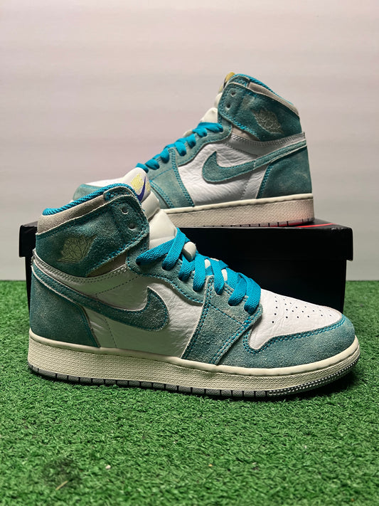 Gradeschool Air Jordan 1 Turbo Green Size 6.5y