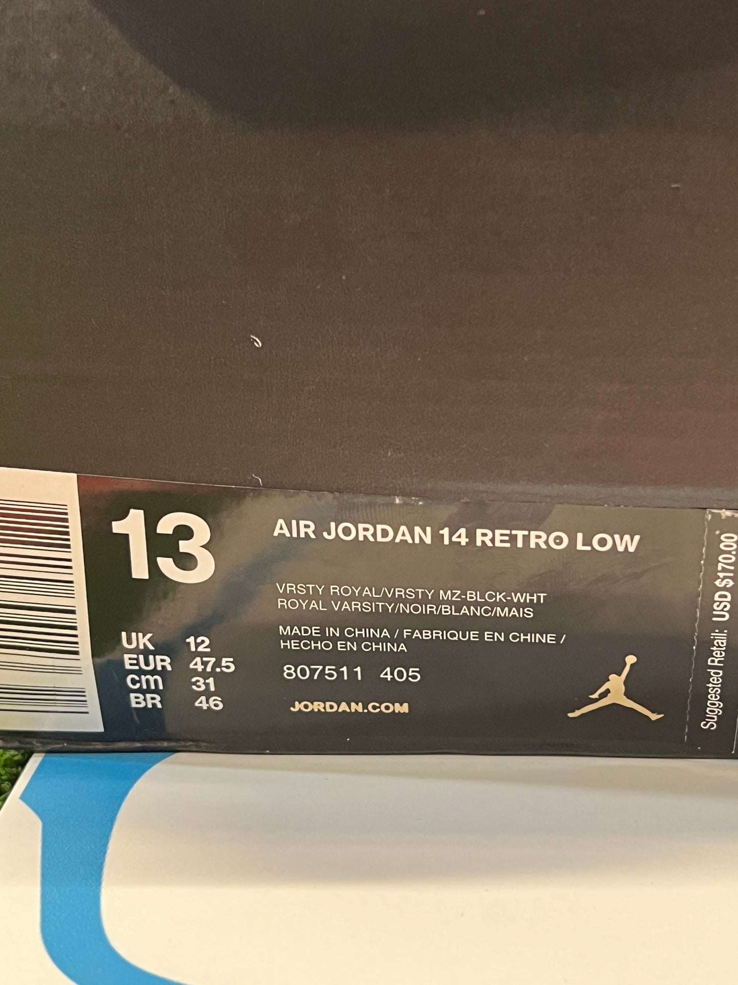 Men’s Jordan 14 Laney Pre-Owned Size 13