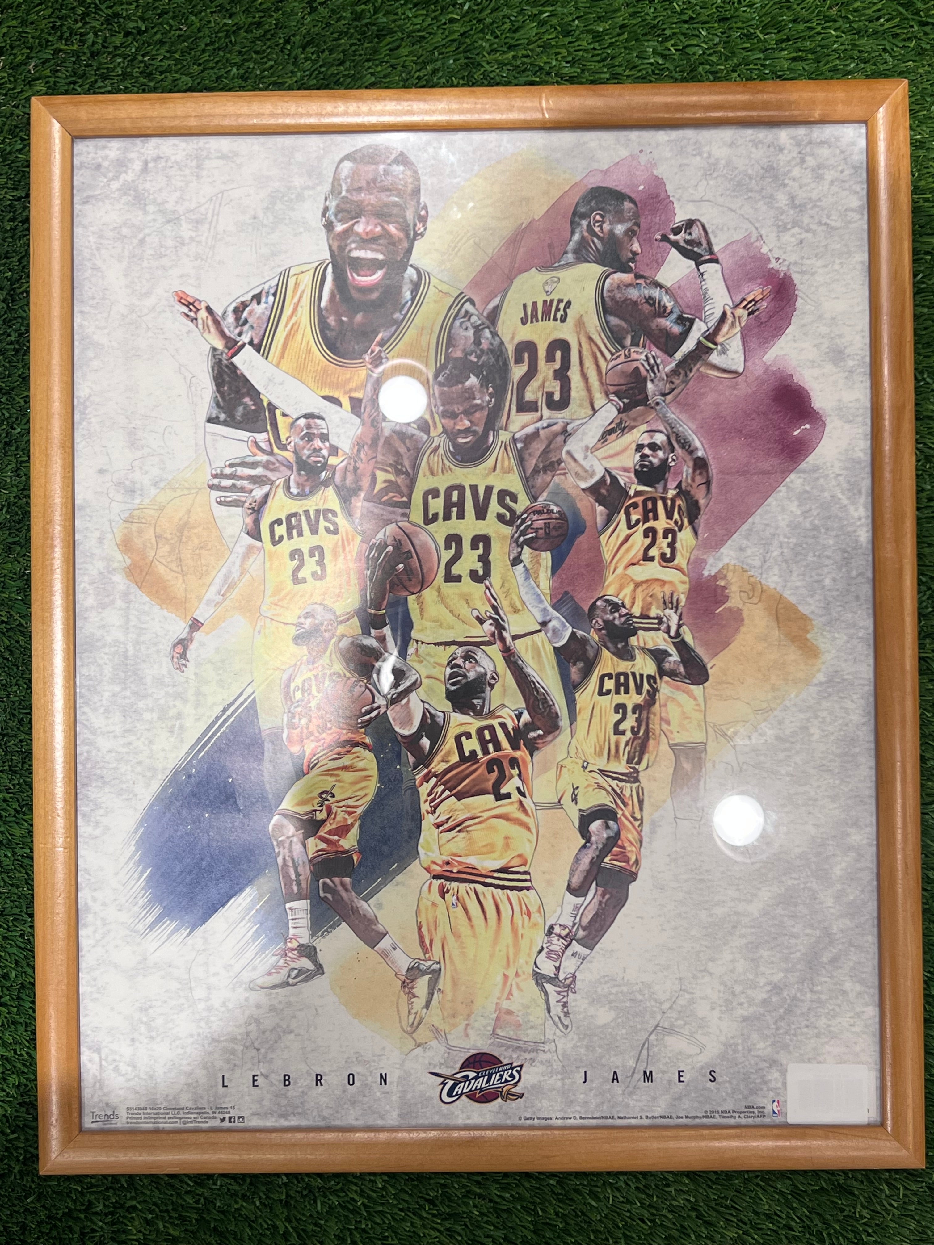 LeBron James Cavs Framed Poster
