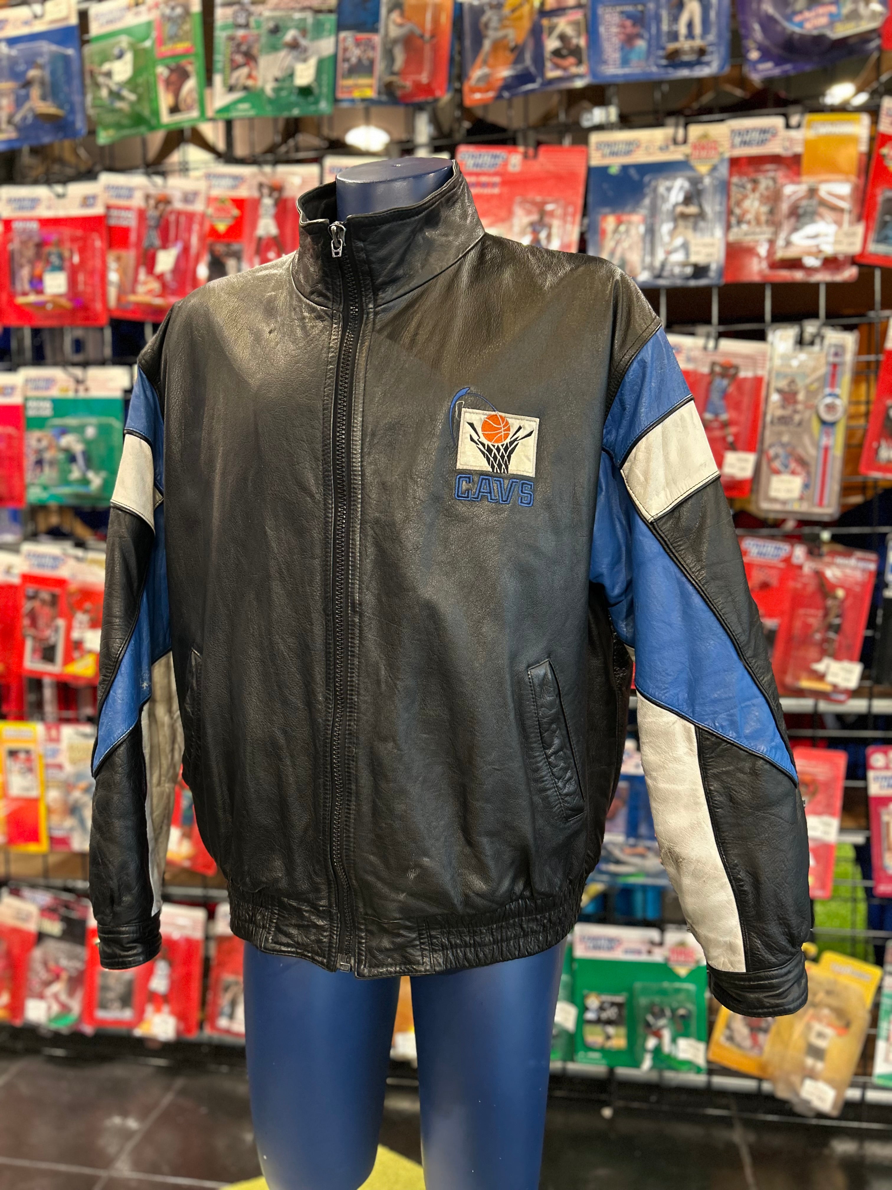 Vintage Pro Player Cleveland Cavs NBA Wilson Leather Jacket