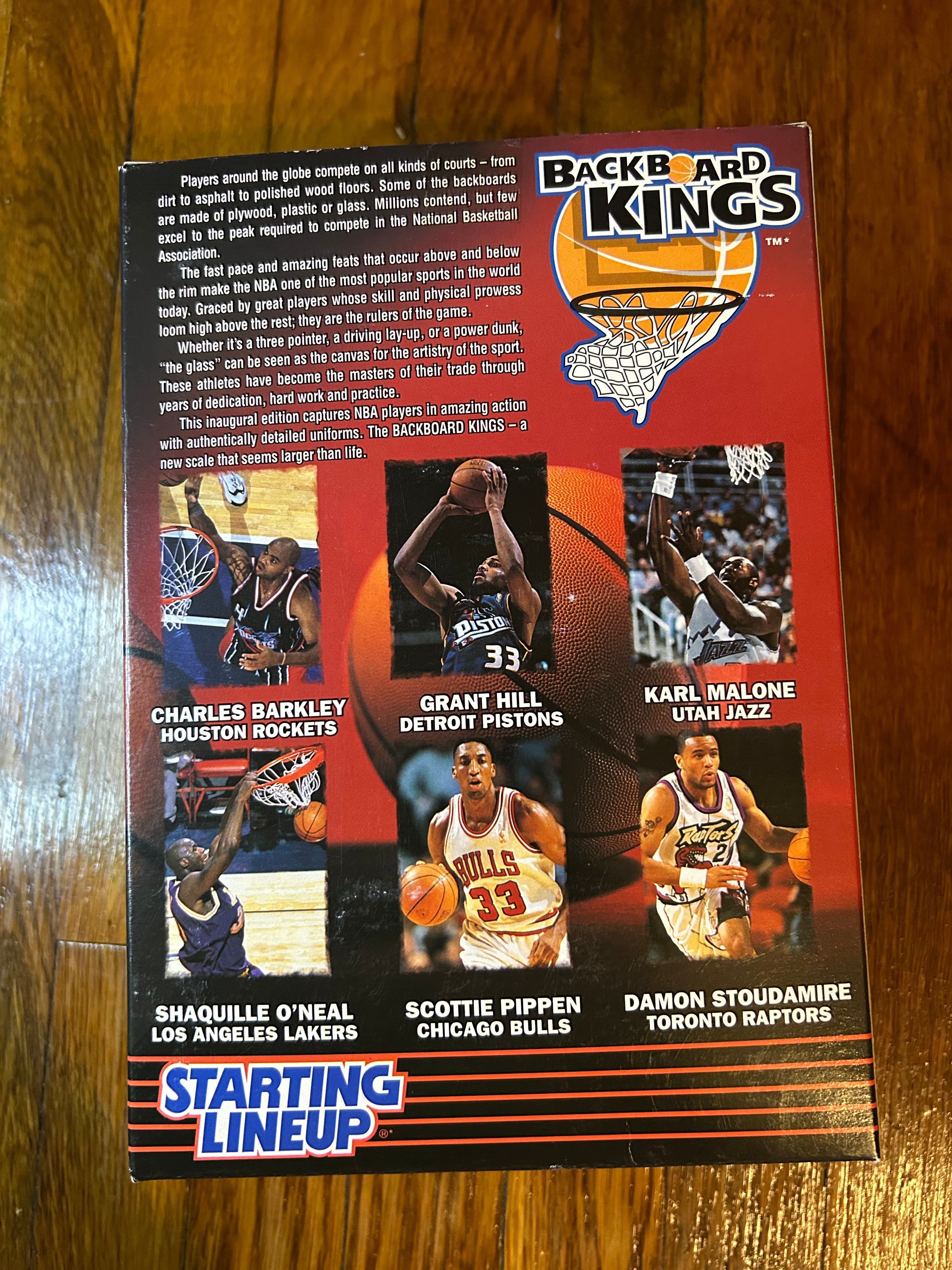 Starting Lineup Backboard Kings NBA Grant Hill Detroit Pistons Action Figure Collectible