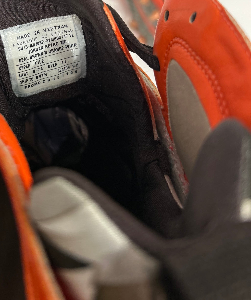 Air Jordan 7 PE Cleveland Browns #23 Joe Hayden Cleats Size 11.5 Men's Shoes