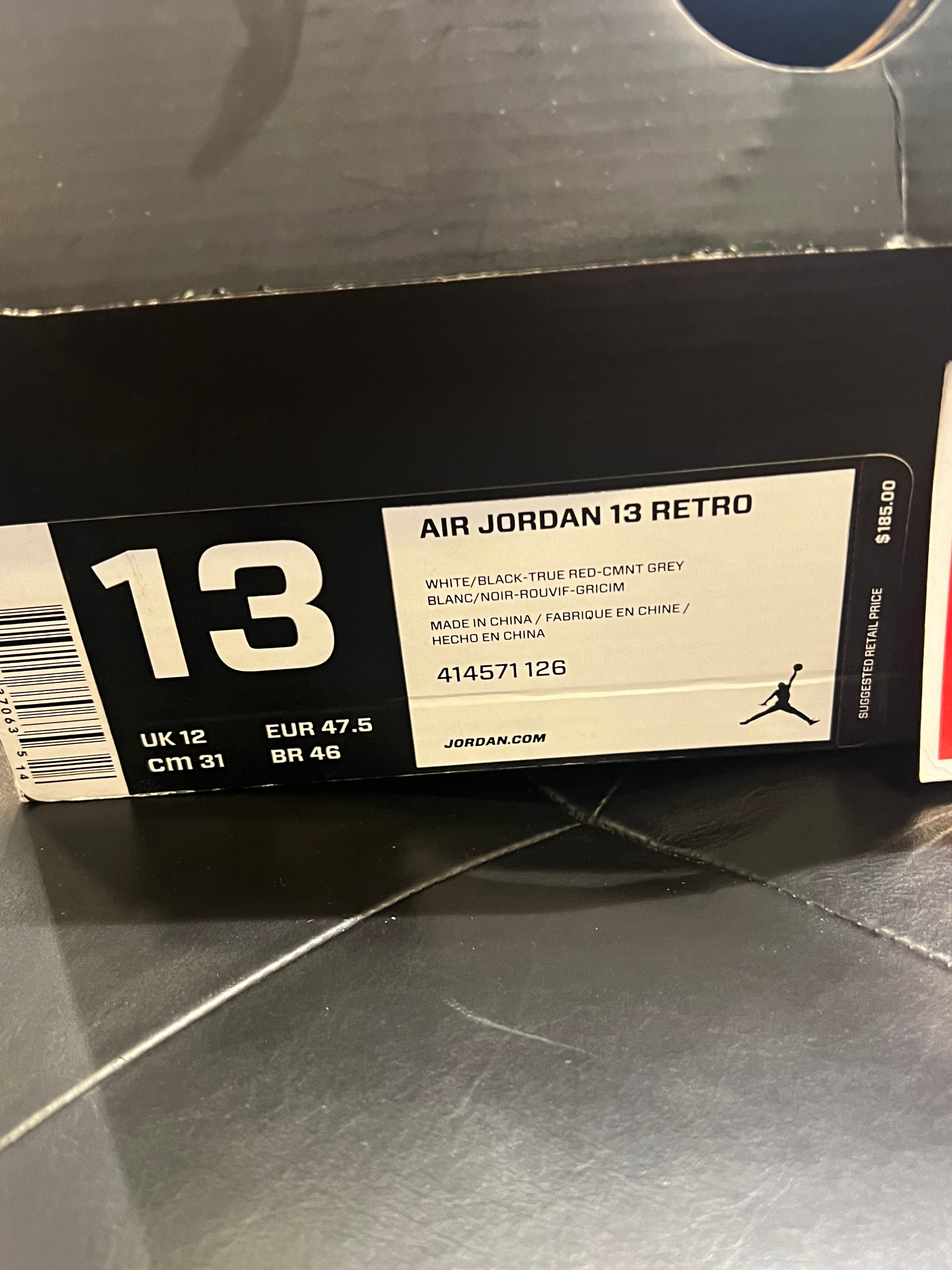 Men’s Air Jordan 13 Grey Toe Brand New