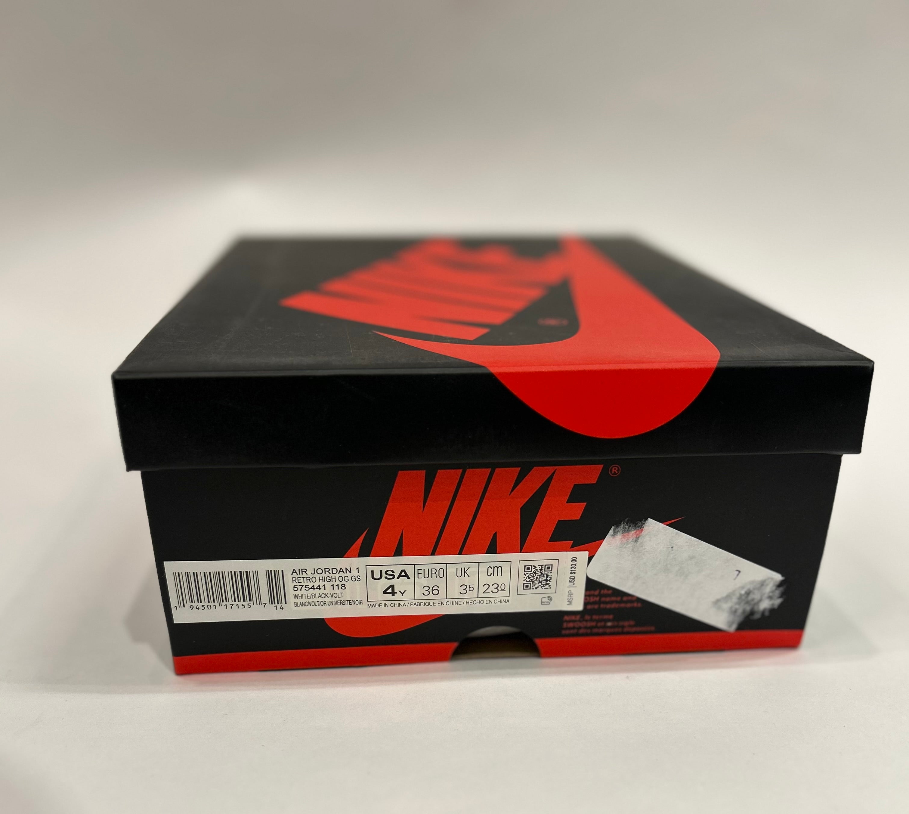 Air Jordan 1 Volt Size 4y Kids Shoes No Box