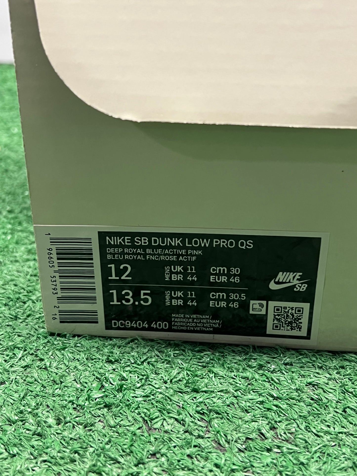 Men’s Nike SB Dunk Low RTJ 420 Size 12