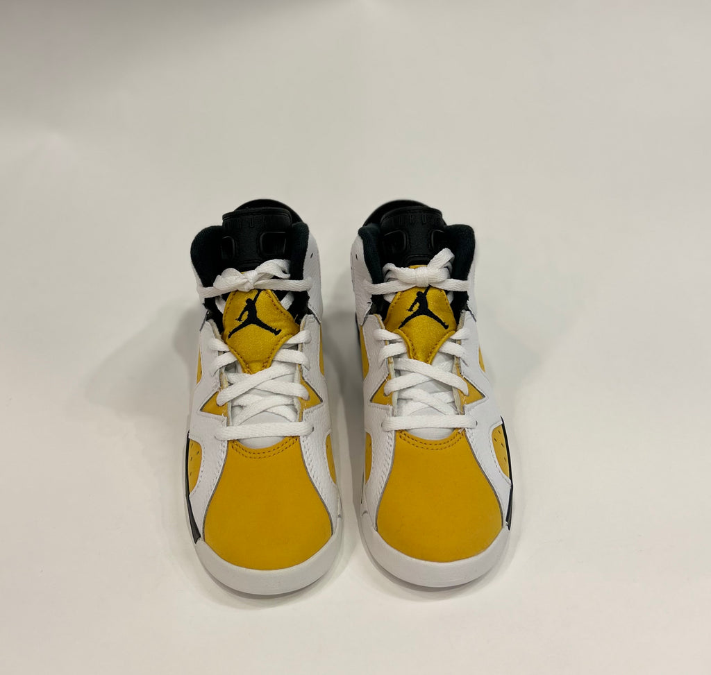 Air Jordan 6 Yellow Ochre Size 13.5c Toddler Shoes