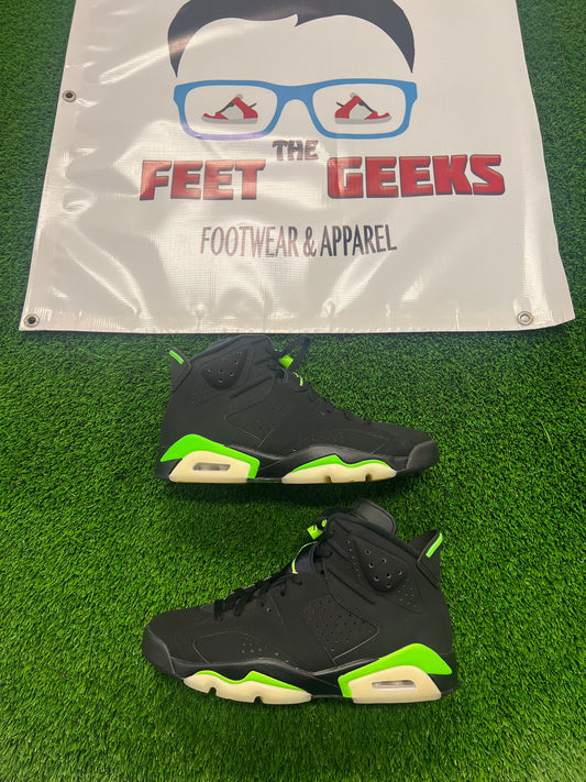 Men’s Air Jordan 6 Electric Green Size 10.5 Shoes Pre-Owned