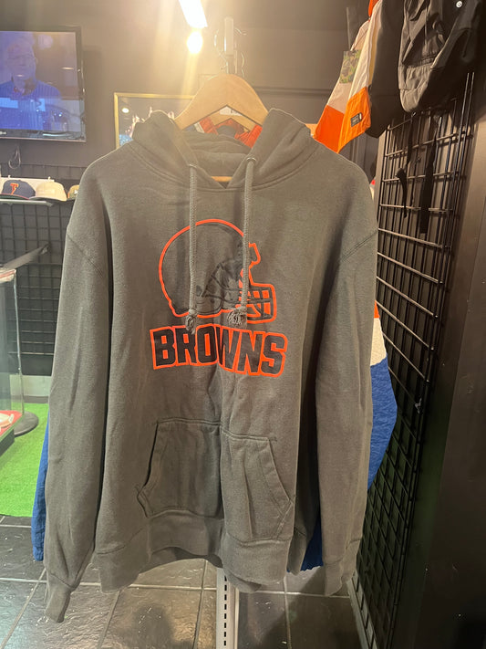 Vintage Cleveland Browns Dark Grey Hoodie XXL