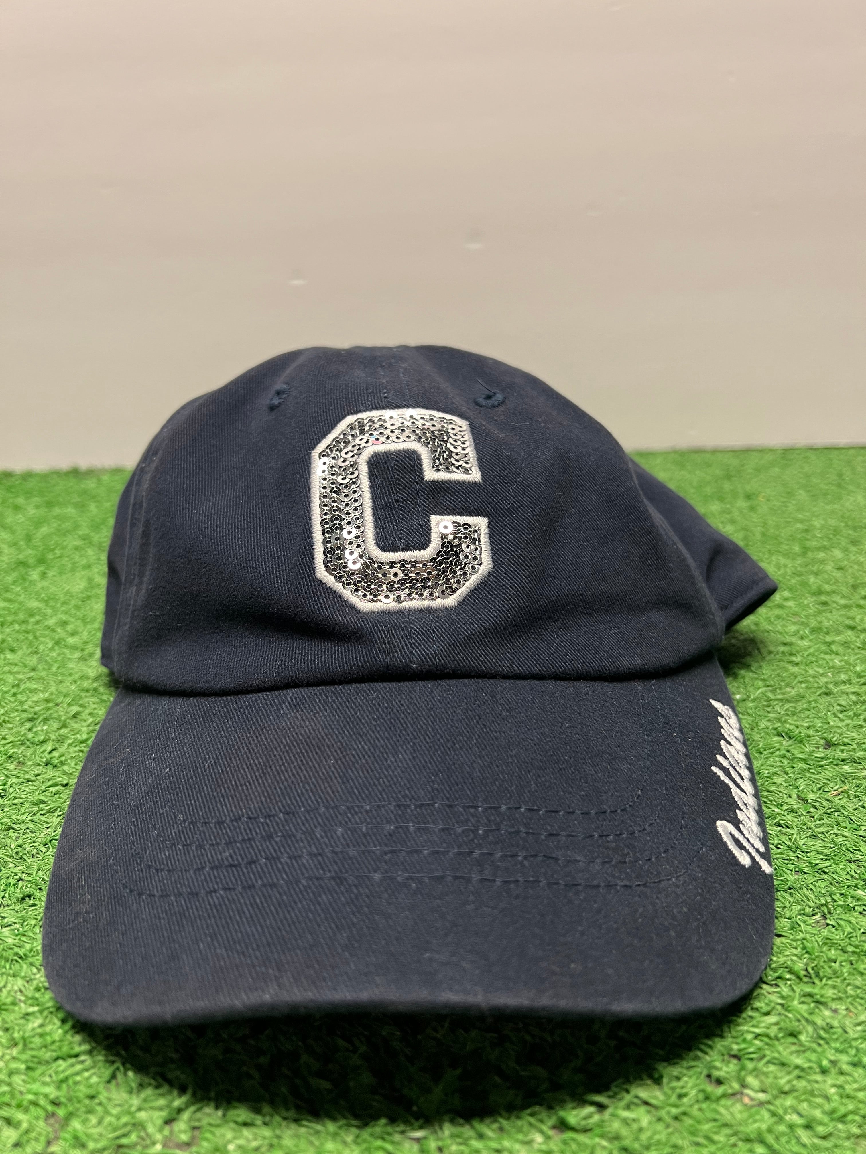 Women’s Glitter C Indians Cap