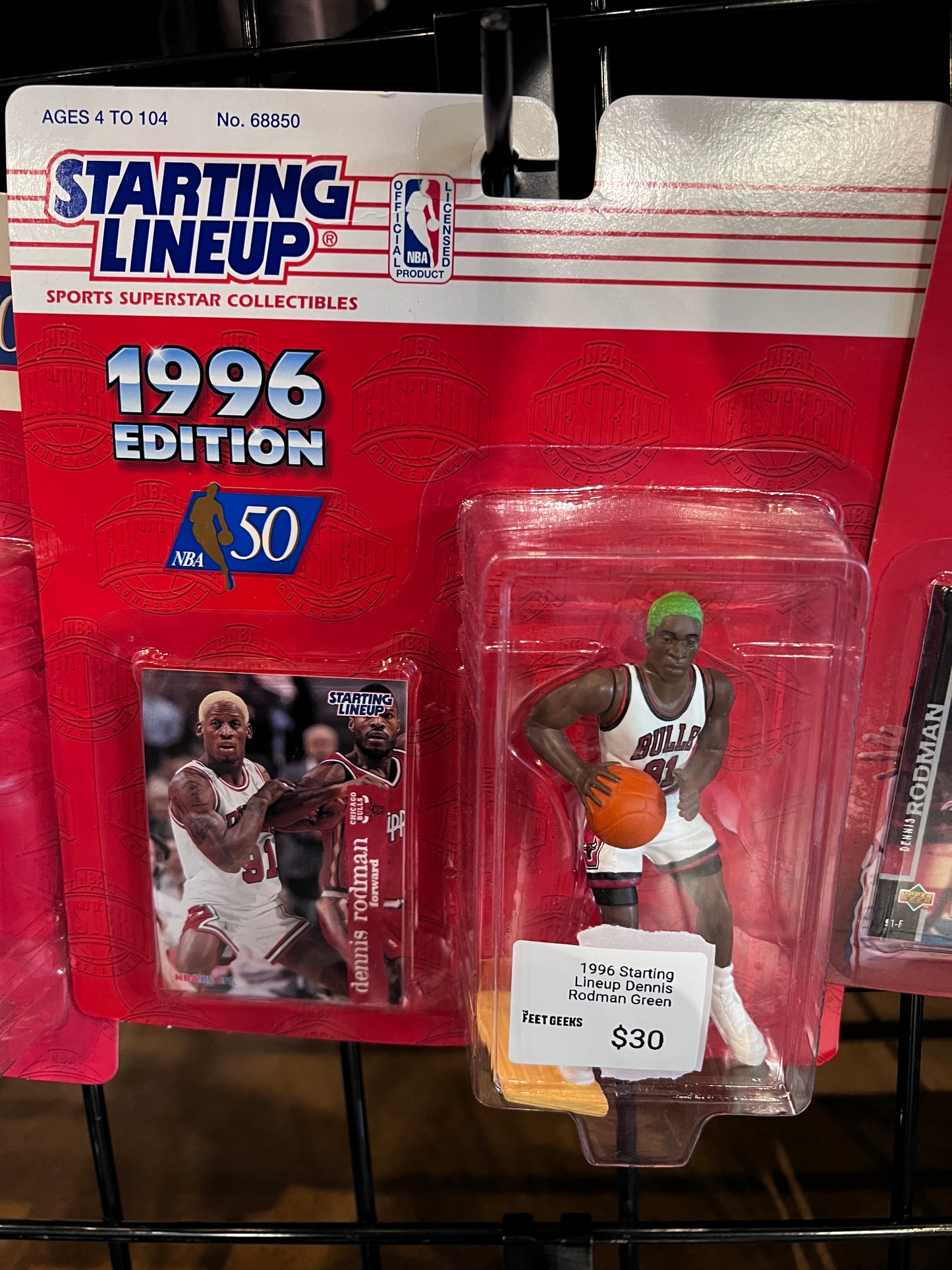 1996 Starting Lineup Dennis Rodman Green