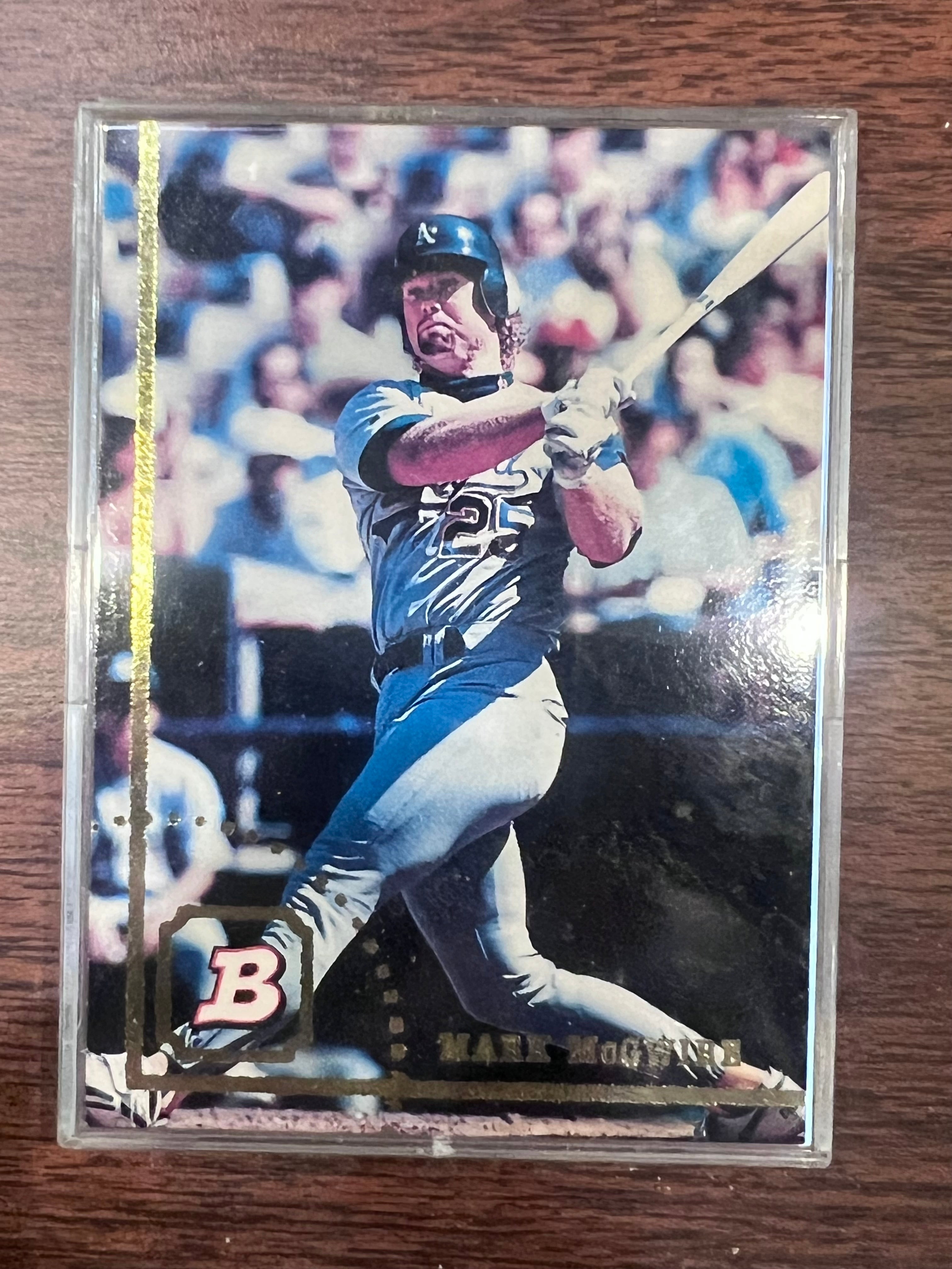 1998 Mark McGuire 50 Homeruns Photo and Card Plaque