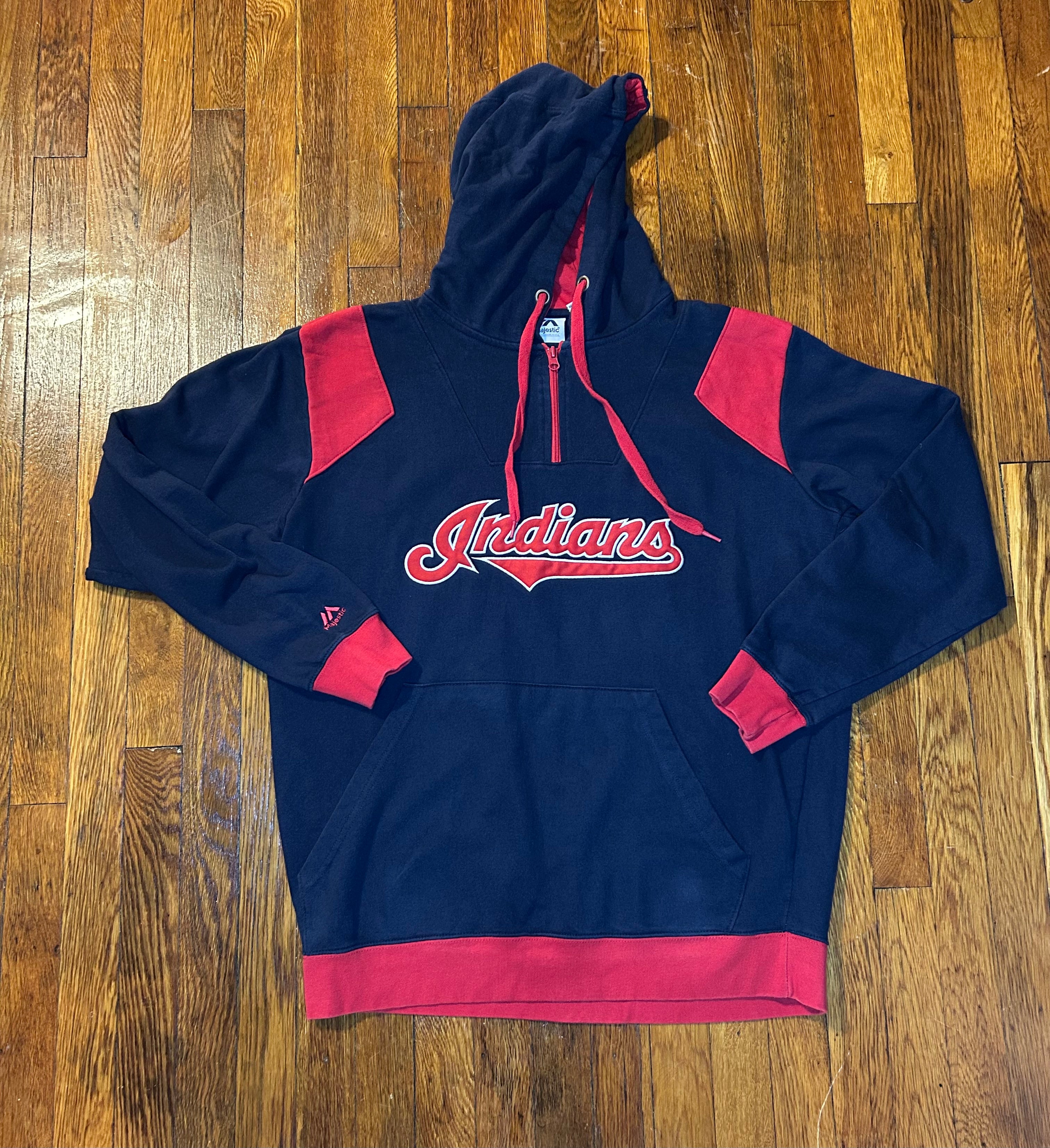 Cleveland Indians Majestic Hoodie Size Large Men’s