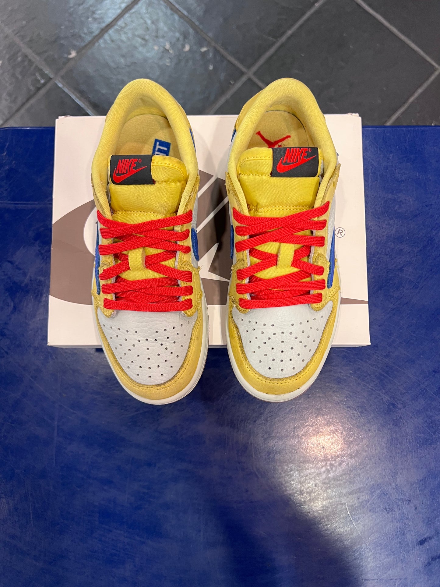 Kids Air Jordan 1 Canary Size 1.5y