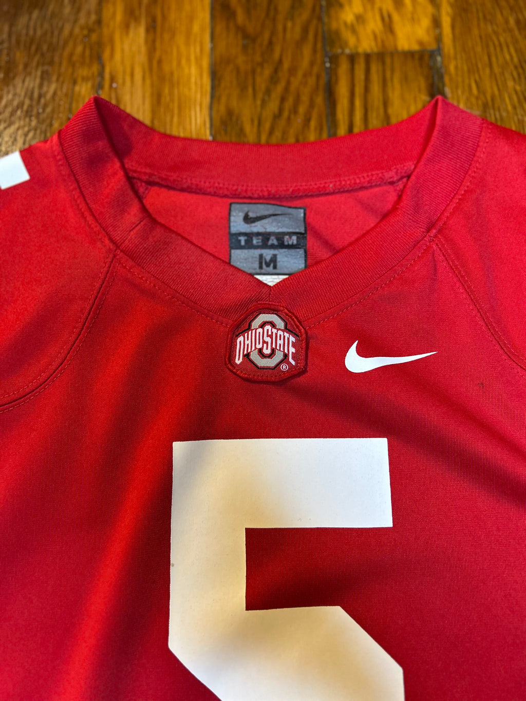 Nike Ohio State Buckeyes #5 Youth M Scarlet Football Jersey OSU