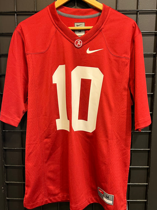 Men’s Alabama #10 Mac Jones Jersey Size M