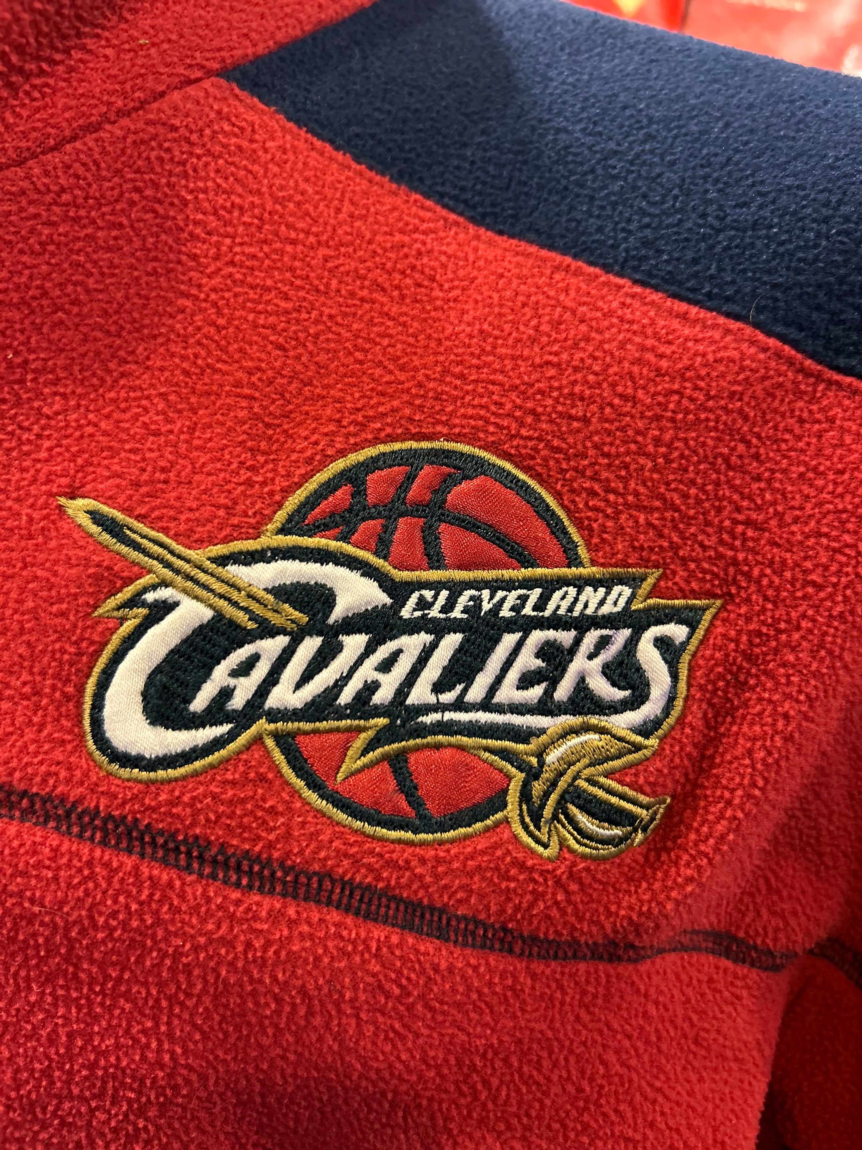 NBA Cleveland Cavaliers Fleece Nylon Reversible Jacket Size Medium Men’s