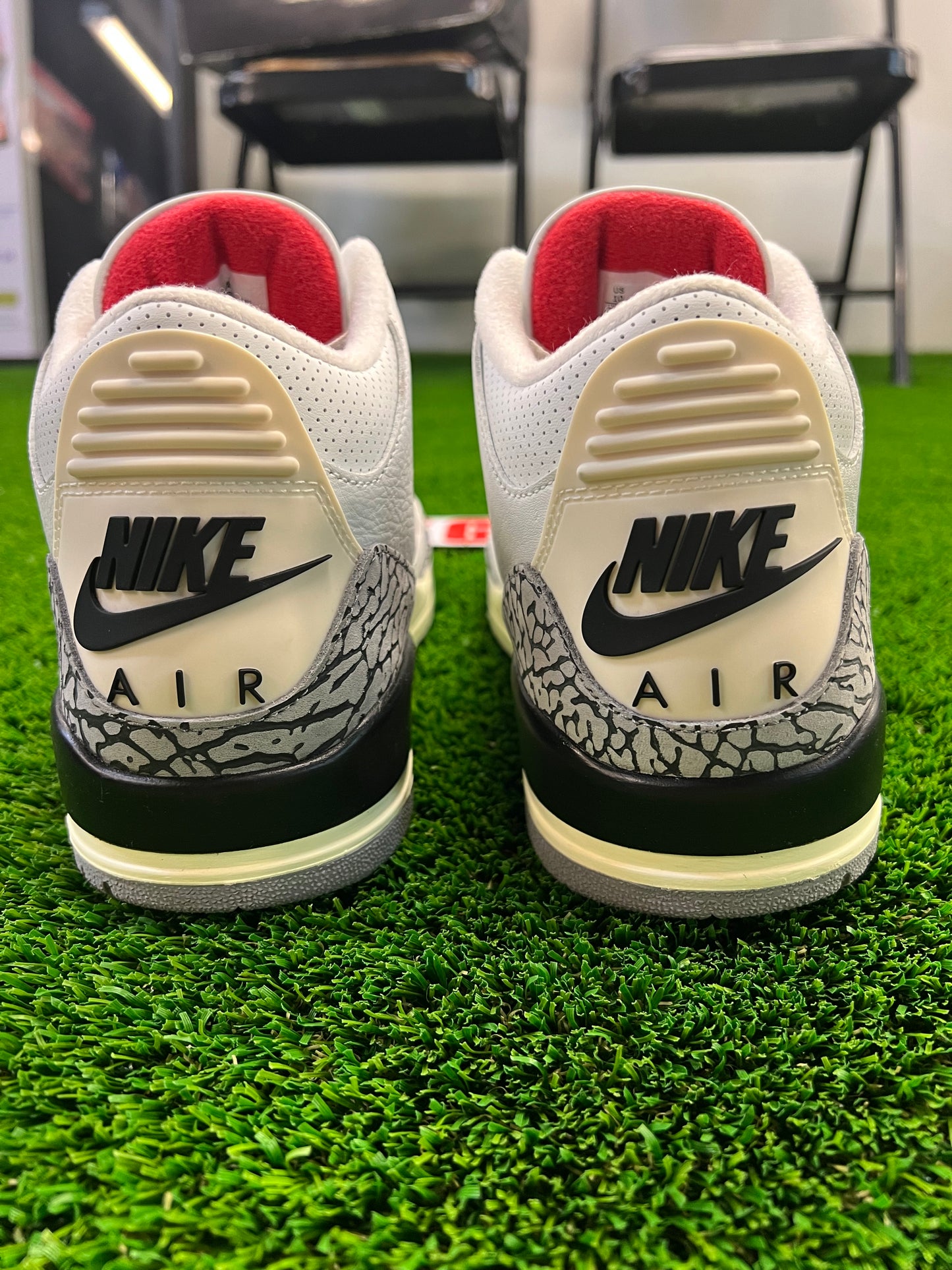 Men’s Air Jordan 3 White Cement Reimagined Size 10 Shoes Pre-Owned