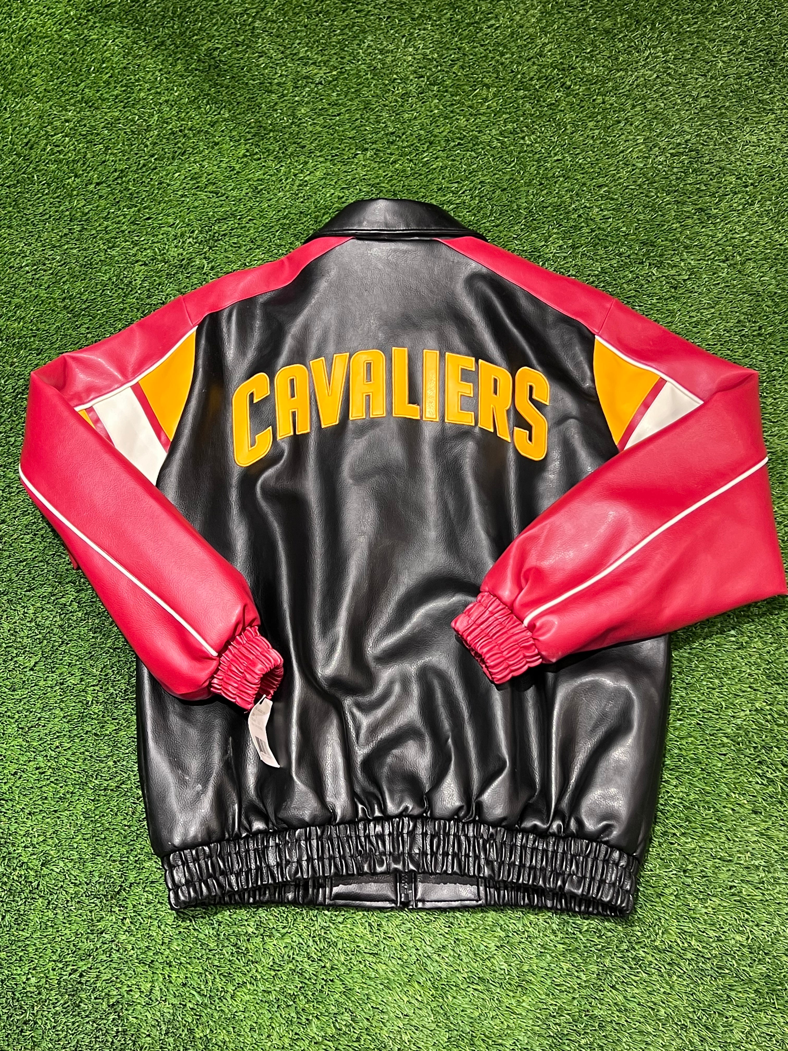 G3 Sports Carl Banks Cleveland Cavaliers Leather Jacket Size L