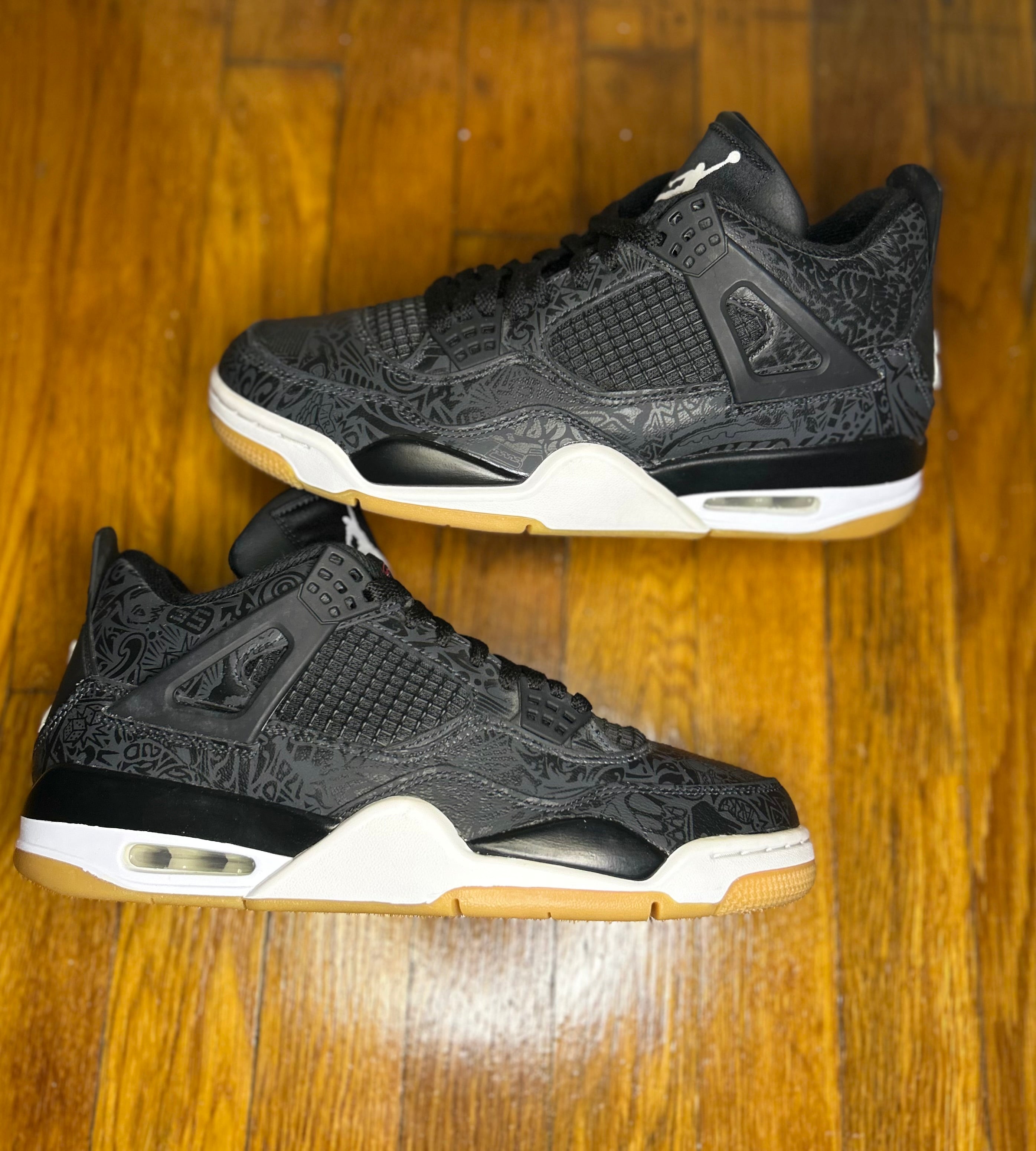 Jordan 4 Retro Black Gum Size 9 Men Shoes