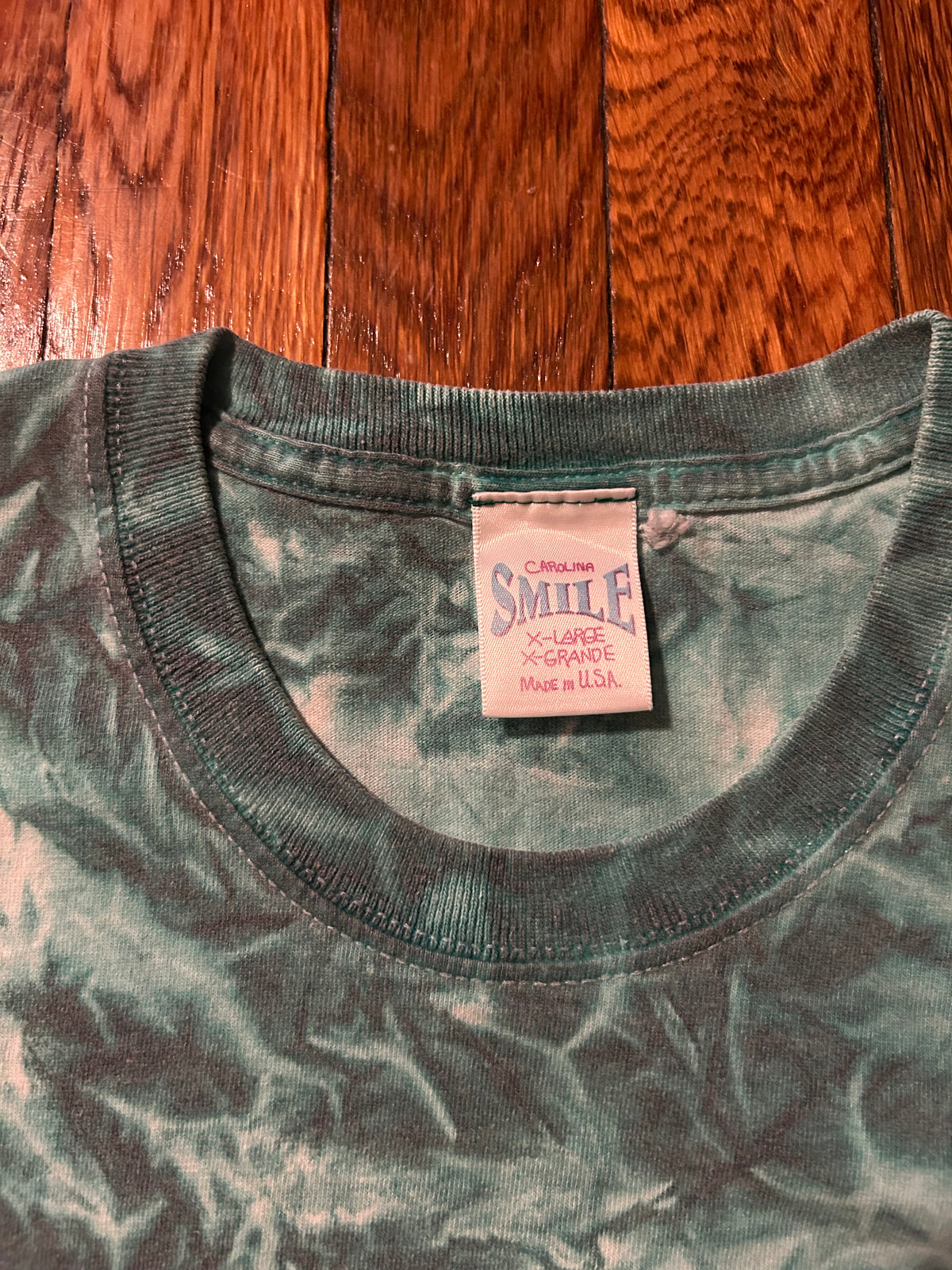 Atlanta Tye Dye Souvenir Embroidered 1990s Vintage Carolina Smile T Shirt Size XL