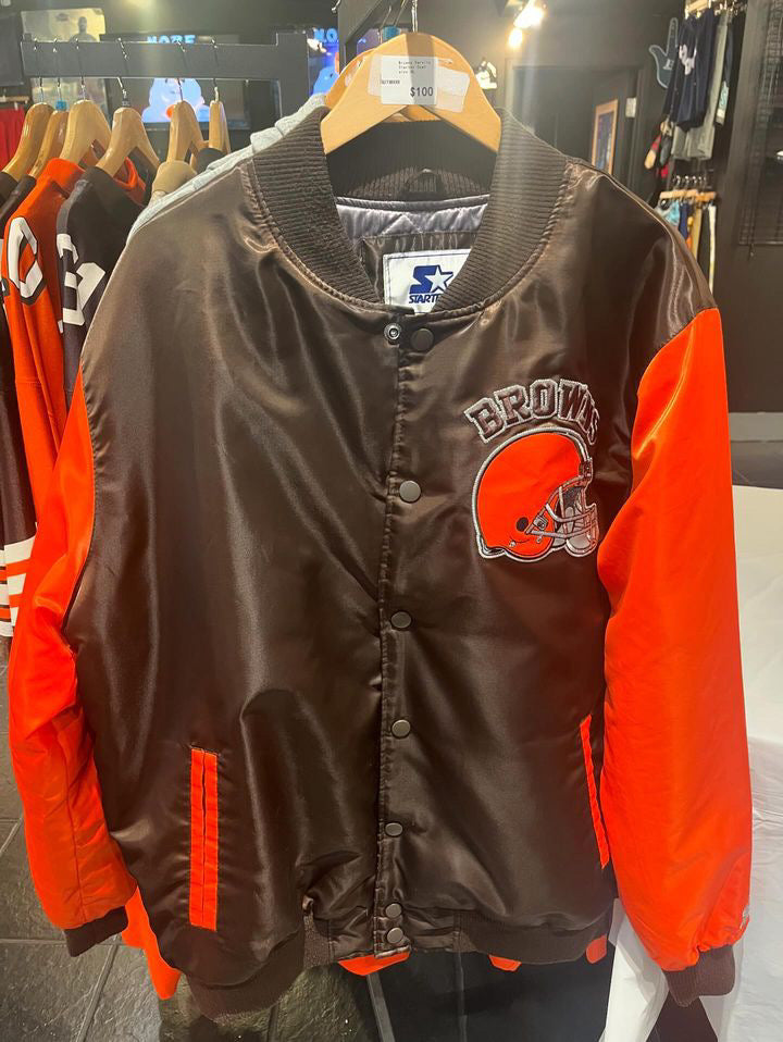 Vintage Cleveland Browns Varsity Starter Jacket XL