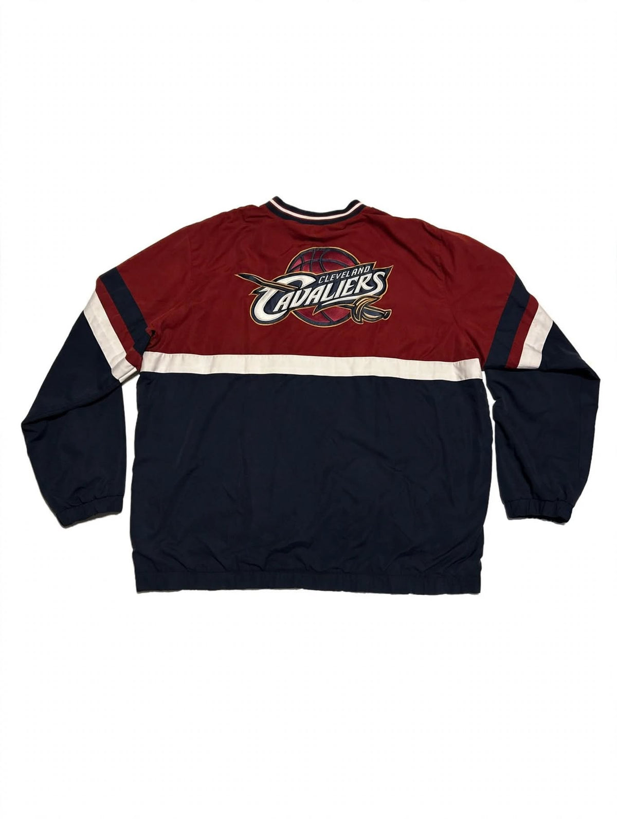 Cleveland Cavaliers Jacket XXL Windbreaker Pullover Wine Navy NBA NWOT