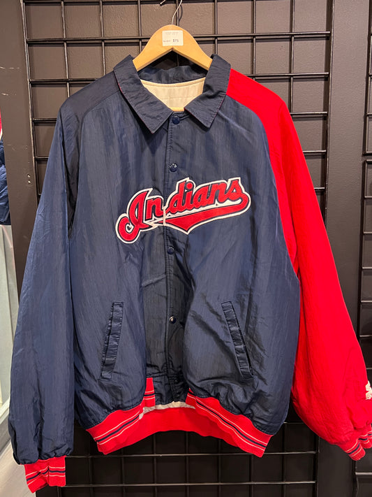 Men’s Starter Cleveland Indians Jacket Size XL