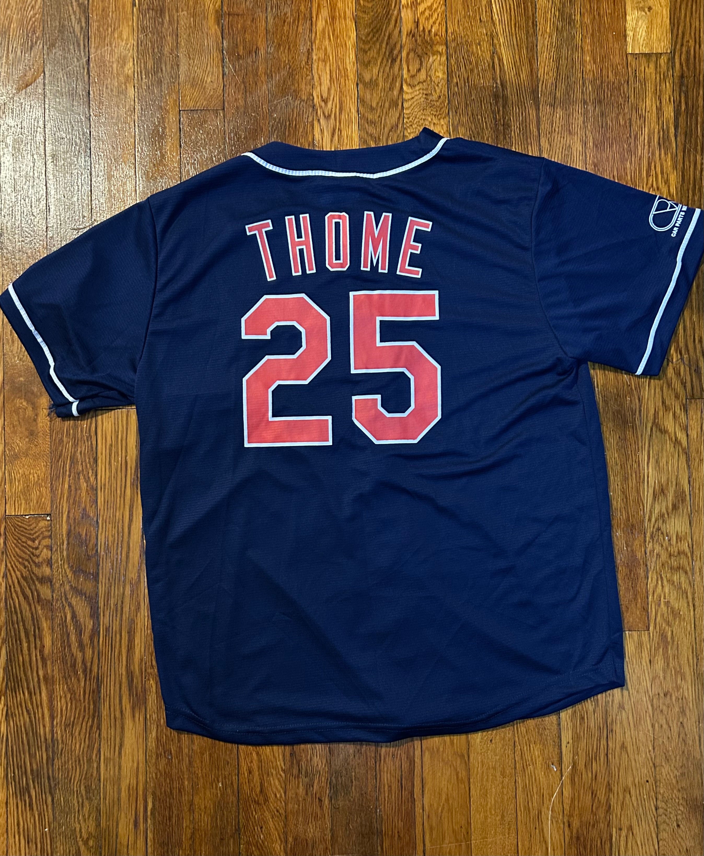 Cleveland Indians Jim Thome Hall of Fame 2018 Jersey Size XL