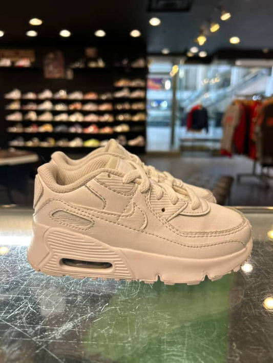Kids Air Max 90 Triple White Size 9c