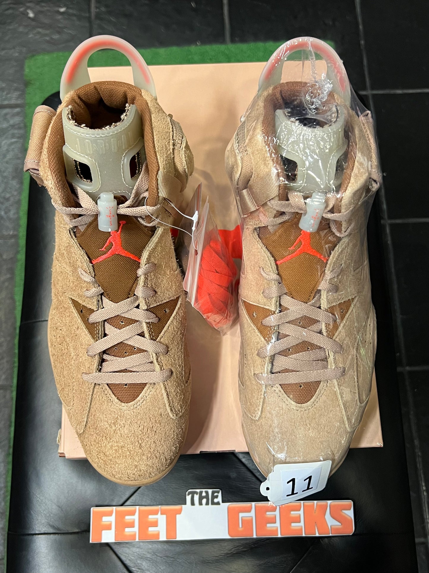 Air Jordan 6 Retro Travis Scott Khaki Men Shoes New