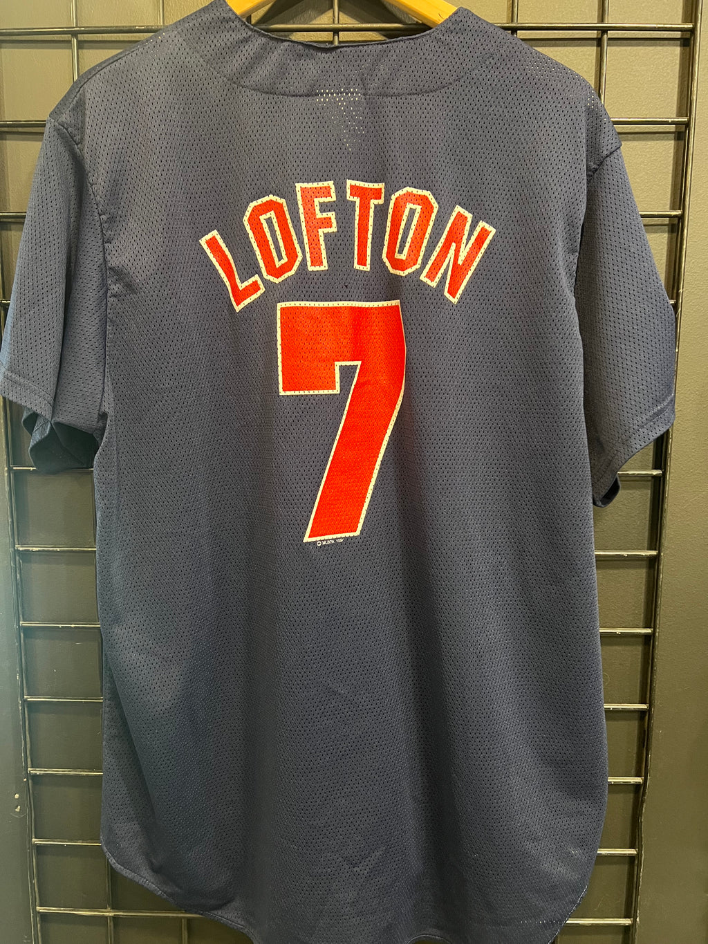 Men’s Cleveland Indians Cleveland Indians #7 Lofton Jersey