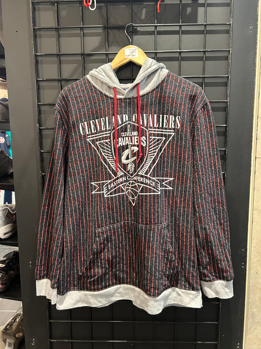 Mitchell and Ness Cleveland Cavaliers Pin Stripe Hoodie size XL