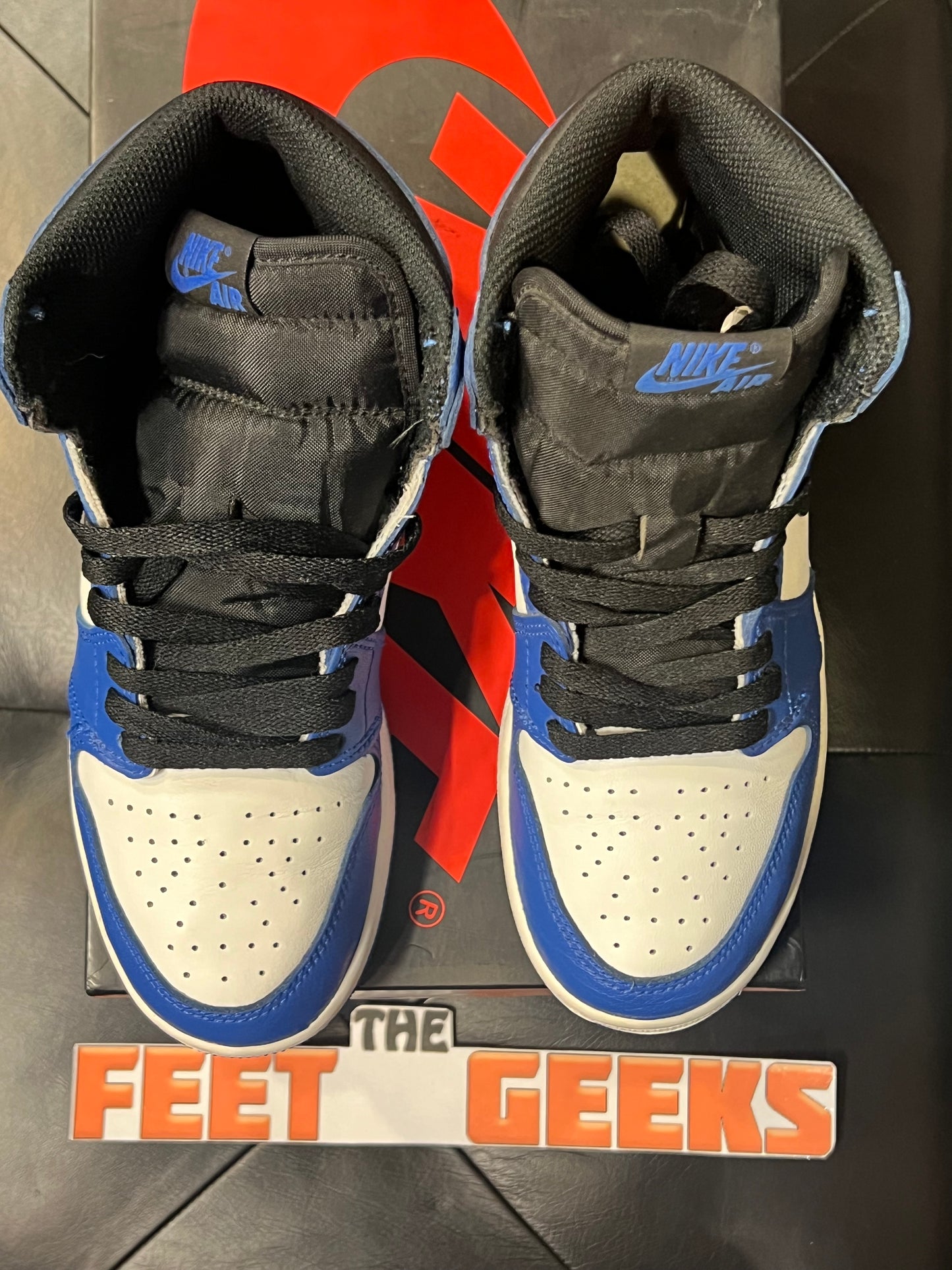 Pre owned air Jordan 1 high retro game Royal gs shoe