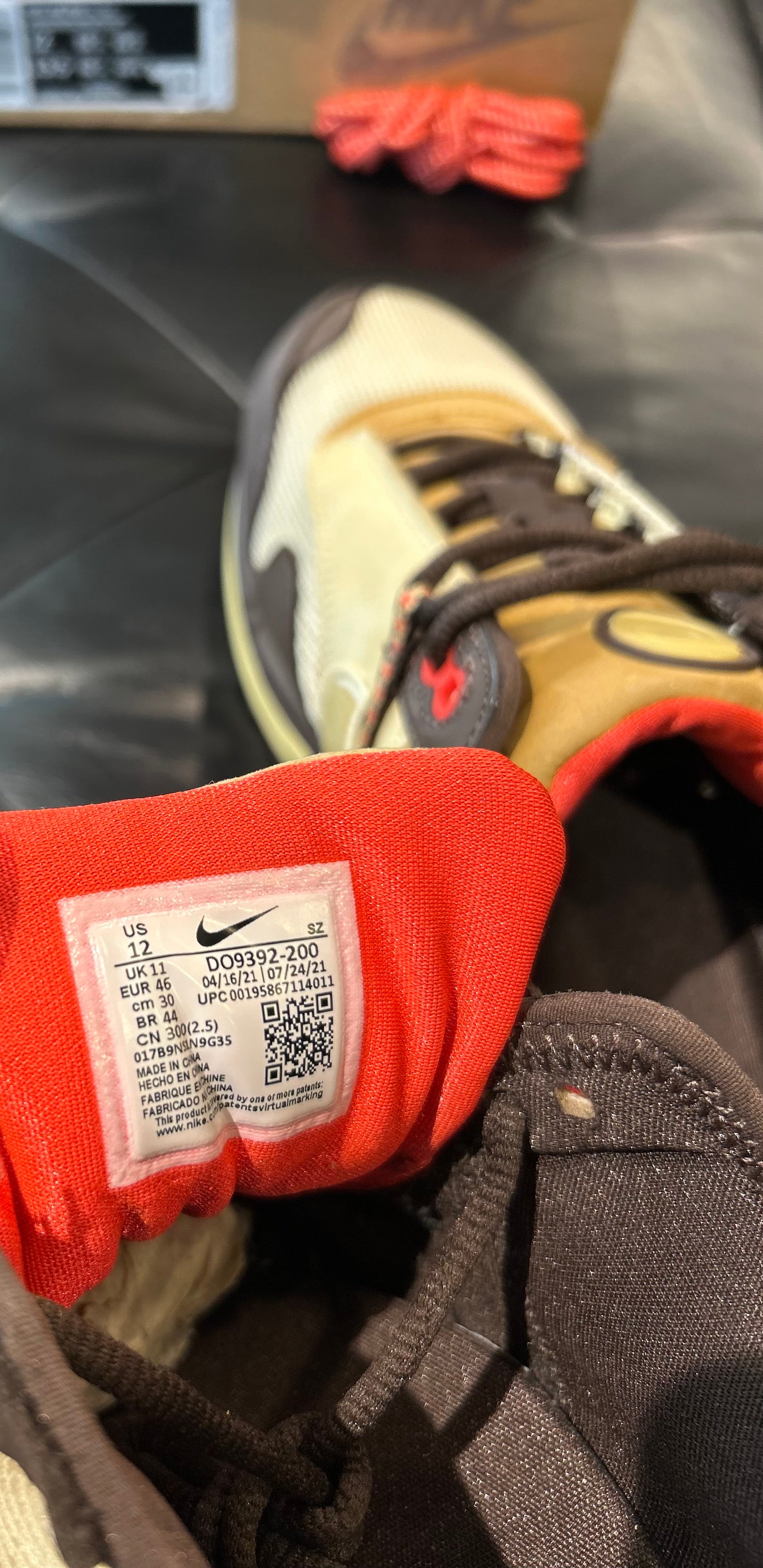 Nike Air Max 1 Travis Scott Size 12 Men’s Shoes
