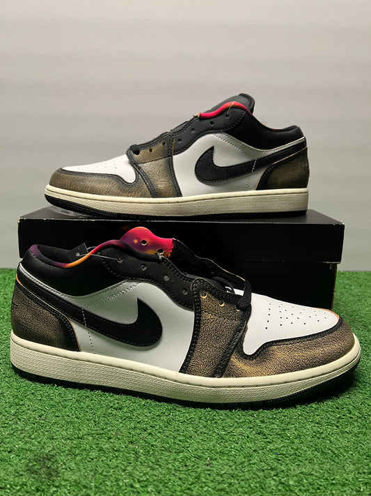 Men’s Air Jordan 1 Low Wear Away Yellow Size 12