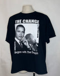 Martin Luther King Barack Obama The Change T Shirt 2008 Size 3XL