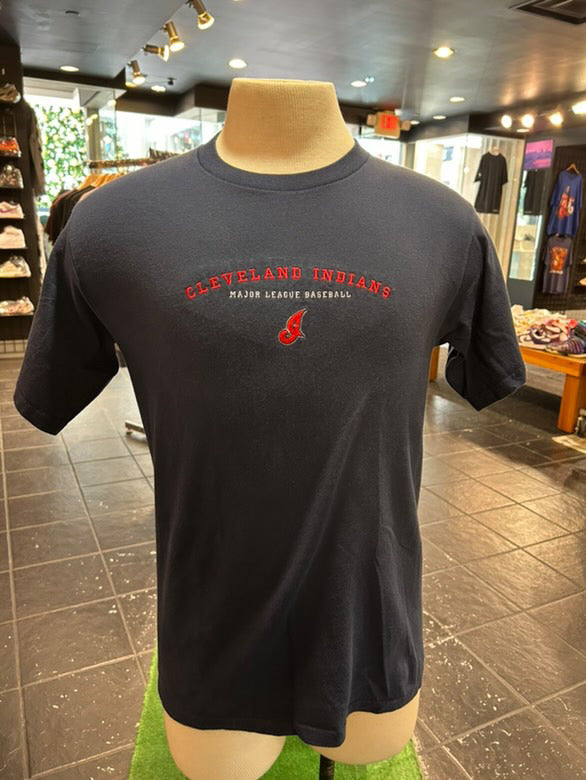 Cleveland Indians MLB Small Cursive Tee Size Medium