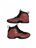 Nike Air Foamposite One Cracked Lava Hot Lava GS 644791-012 Youth 5Y Black Red