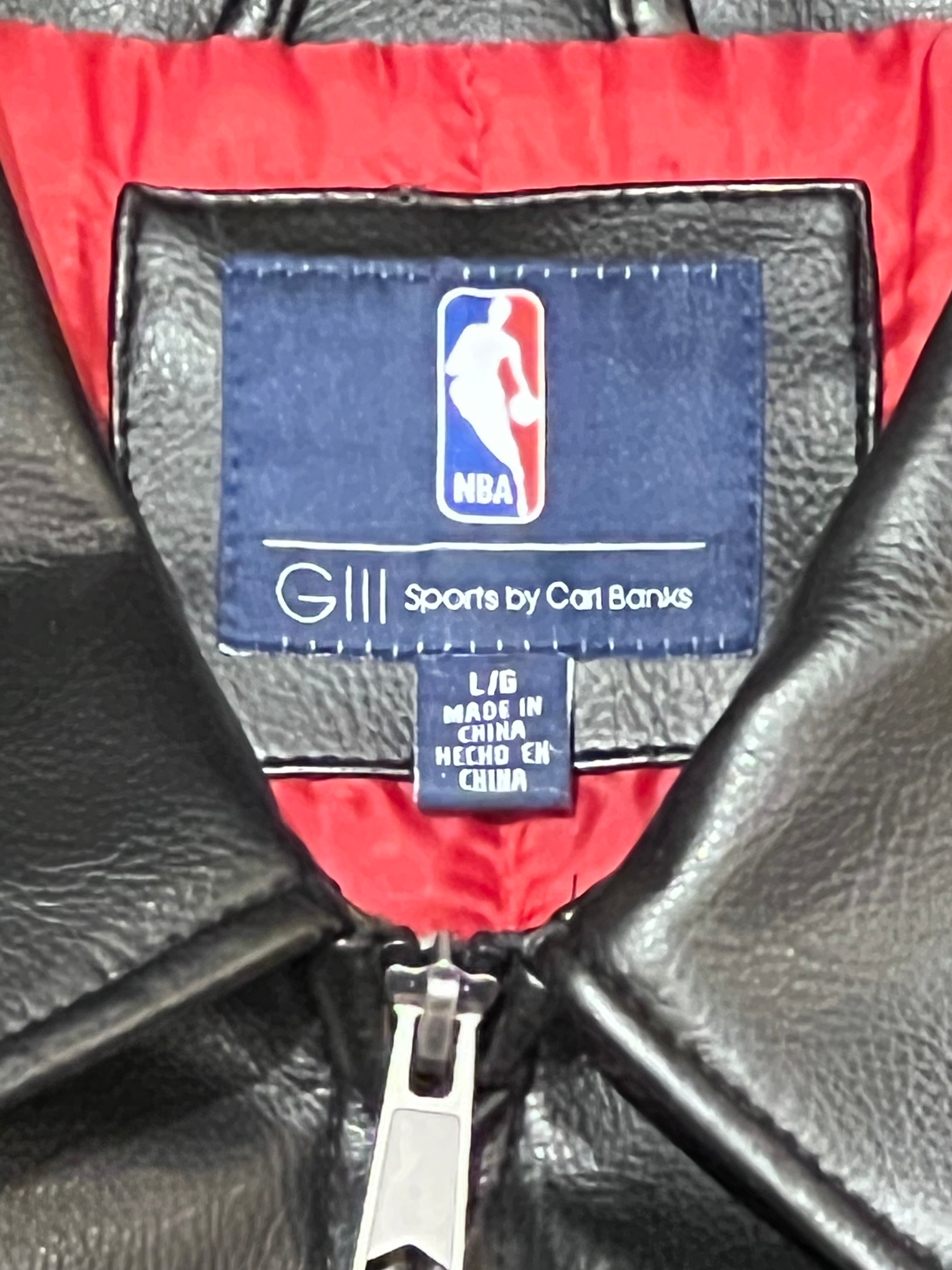 G3 Sports Carl Banks Cleveland Cavaliers Leather Jacket Size L