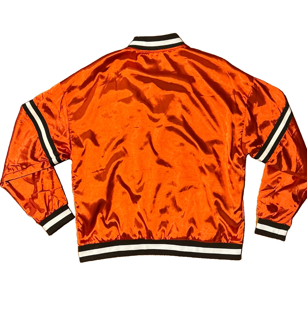 Cleveland Browns Season Ticket Member Jacket XL Brownie Elf Satin Bomber 1946