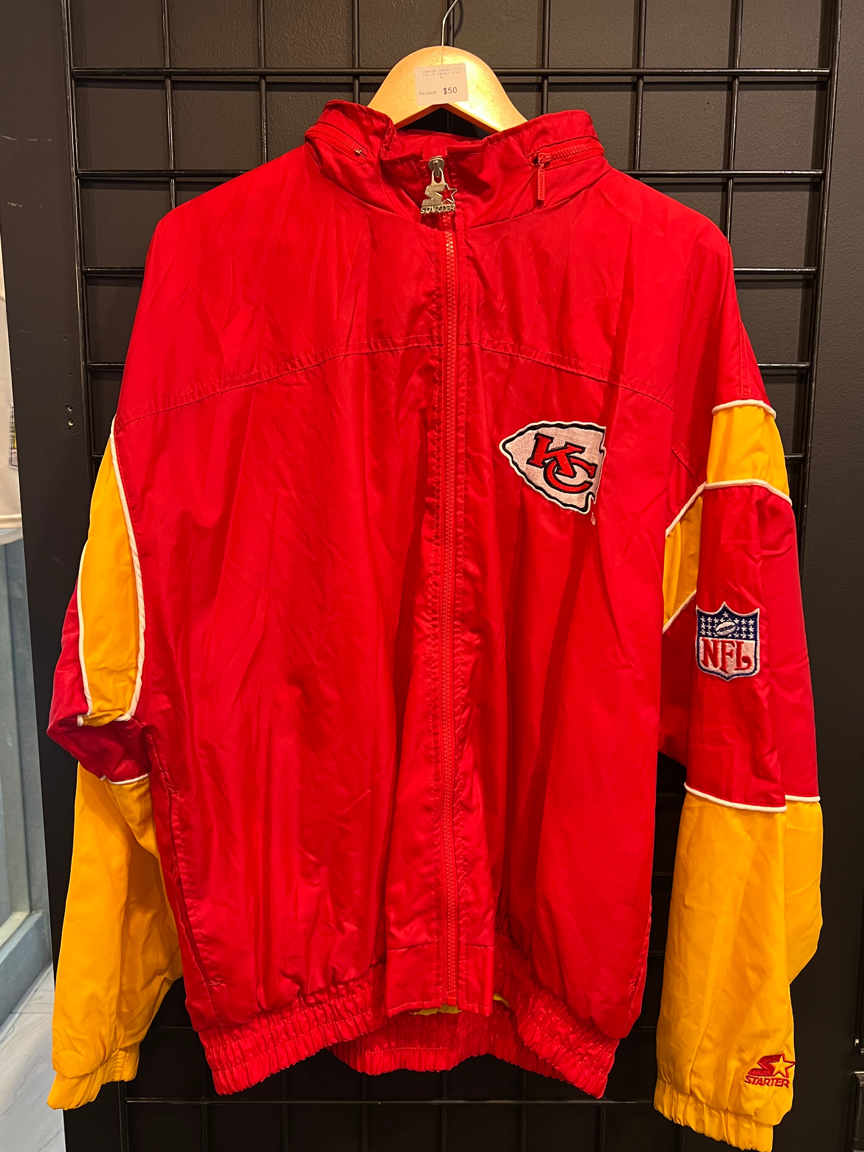 Starter Kansas City Zip Up Jacket Size XL